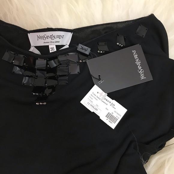 Yves Saint Laurent embellished knee-length Dress - Picture 4 of 6